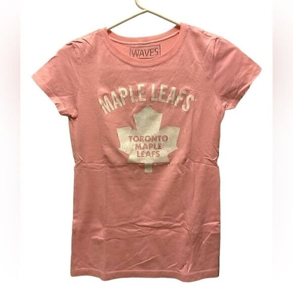 Maple Leafs Pink  Tee Youth Size L NWOT - Picture 1 of 6